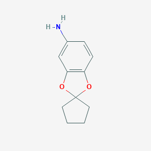 molecular formula C11H13NO2 B187865 Spiro(benzo[1,3]dioxole-2,1'-cyclopentan)-5-ylamine CAS No. 447429-09-6