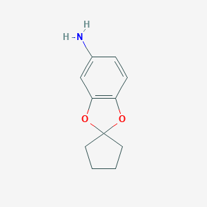 molecular formula C11H13NO2 B187865 Spiro[1,3-benzodioxole-2,1'-cyclopentan]-5-amine CAS No. 447429-09-6