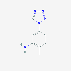 molecular formula C8H9N5 B187867 2-methyl-5-(1H-tetrazol-1-yl)aniline CAS No. 384860-18-8