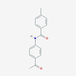 molecular formula C16H15NO2 B187869 N-(4-acetylphenyl)-4-methylbenzamide CAS No. 72269-24-0