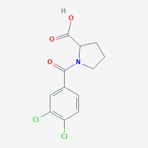 molecular formula C12H11Cl2NO3 B187873 1-(3,4-Dichlorobenzoyl)pyrrolidine-2-carboxylic acid CAS No. 62559-51-7