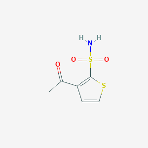 molecular formula C6H7NO3S2 B187880 3-Acetylthiophene-2-sulfonamide CAS No. 138890-88-7