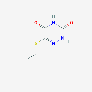 molecular formula C6H9N3O2S B187881 6-(propylsulfanyl)-1,2,4-triazine-3,5(2H,4H)-dione CAS No. 61958-70-1