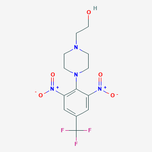 B187886 2-[4-[2,6-Dinitro-4-(trifluoromethyl)phenyl]piperazin-1-yl]ethanol CAS No. 5670-54-2