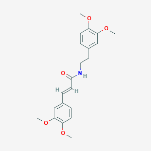 molecular formula C21H25NO5 B187892 Rubemamine CAS No. 121817-65-0