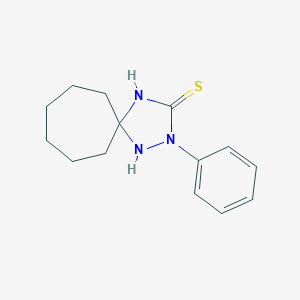 molecular formula C14H19N3S B187893 2-Phenyl-1,2,4-triazaspiro[4.6]undecane-3-thione CAS No. 39263-82-6