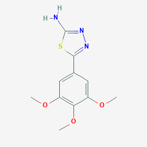 molecular formula C11H13N3O3S B187894 5-(3,4,5-Trimethoxyphenyl)-1,3,4-thiadiazol-2-amine CAS No. 28004-59-3