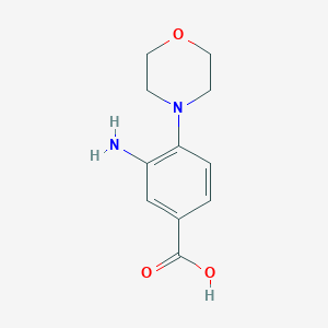molecular formula C11H14N2O3 B187896 3-Amino-4-morpholin-4-ylbenzoic acid CAS No. 26586-19-6