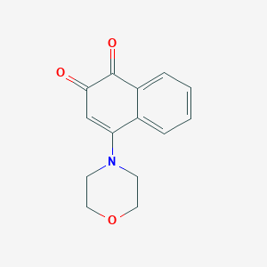 molecular formula C14H13NO3 B187912 4-Morpholin-4-ylnaphthalene-1,2-dione CAS No. 4569-83-9
