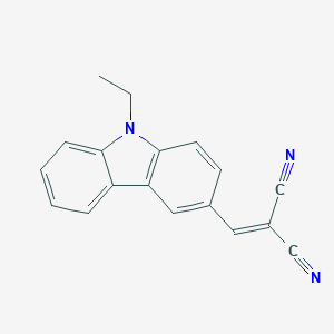 molecular formula C18H13N3 B187917 [(9-乙基-9H-咔唑-3-基)亚甲基]丙二腈 CAS No. 54117-40-7