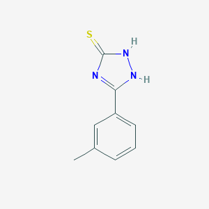 molecular formula C9H9N3S B187919 5-(3-methylphenyl)-4H-1,2,4-triazole-3-thiol CAS No. 75218-27-8