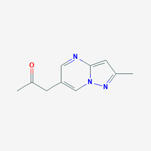 B187922 1-(2-Methylpyrazolo[1,5-A]pyrimidin-6-YL)propan-2-one CAS No. 198349-38-1