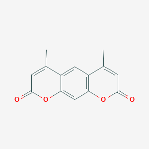 molecular formula C14H10O4 B187926 4,6-Dimethylpyrano[3,2-g]chromene-2,8-dione CAS No. 54107-67-4