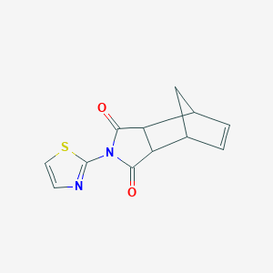 molecular formula C12H10N2O2S B187927 4-(1,3-Thiazol-2-yl)-4-azatricyclo[5.2.1.0~2,6~]dec-8-ene-3,5-dione CAS No. 16132-04-0