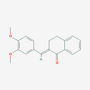 molecular formula C19H18O3 B187928 2-(3,4-Dimethoxy benzylidene)-1-tetralone CAS No. 130689-14-4