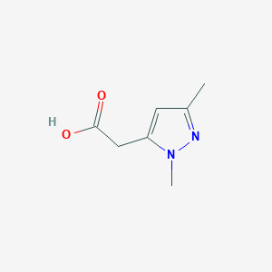 molecular formula C7H10N2O2 B187932 2-(1,3-二甲基-1H-吡唑-5-基)乙酸 CAS No. 196717-12-1