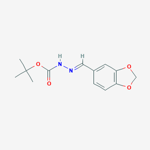 molecular formula C13H16N2O4 B187939 Tert-butyl 2-(1,3-benzodioxol-5-ylmethylene)hydrazinecarboxylate CAS No. 31127-16-9