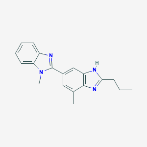 molecular formula C19H20N4 B018794 4-甲基-6-(1-甲基-1H-苯并咪唑-2-基)-2-丙基-1H-苯并咪唑 CAS No. 152628-02-9