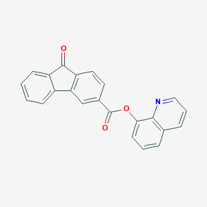 molecular formula C23H13NO3 B187941 quinolin-8-yl 9-oxo-9H-fluorene-3-carboxylate CAS No. 5162-80-1