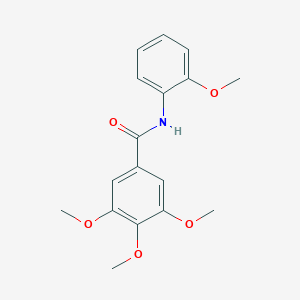 molecular formula C17H19NO5 B187944 3,4,5-trimethoxy-N-(2-methoxyphenyl)benzamide CAS No. 3940-77-0