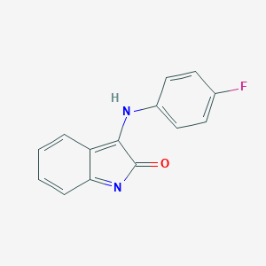 molecular formula C14H9FN2O B187948 3-(4-Fluoroanilino)indol-2-one CAS No. 21231-47-0