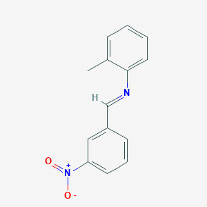 molecular formula C14H12N2O2 B187954 N-(3-Nitrobenzylidene)-O-toluidine CAS No. 17064-93-6