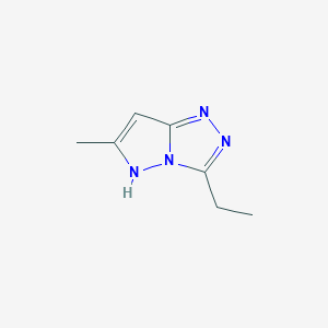 B187957 3-Ethyl-6-methyl-1H-pyrazolo[5,1-c][1,2,4]triazole CAS No. 197355-90-1