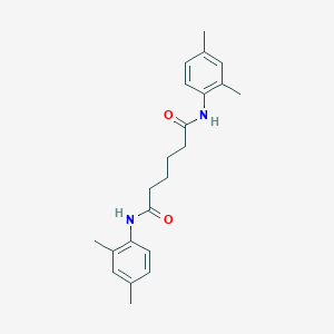 molecular formula C22H28N2O2 B187966 N,N'-bis(2,4-dimethylphenyl)hexanediamide CAS No. 160942-45-0