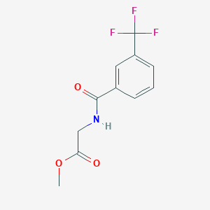 molecular formula C11H10F3NO3 B187967 Methyl 2-(3-(trifluoromethyl)benzamido)acetate CAS No. 131648-66-3