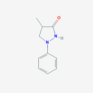 molecular formula C10H12N2O B187972 4-Methyl-1-phenylpyrazolidin-3-one CAS No. 2654-57-1