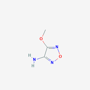 molecular formula C3H5N3O2 B187977 4-Methoxy-1,2,5-oxadiazol-3-amine CAS No. 78350-48-8
