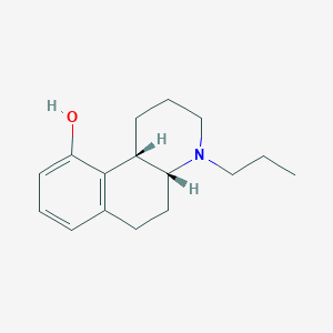 molecular formula C16H23NO B018798 10-Hydroxy-4-propyl-1,2,3,4,4a,5,6,10b-octahydrobenzo(f)quinoline CAS No. 109062-23-9