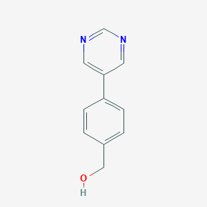 molecular formula C11H10N2O B187984 (4-Pyrimidin-5-ylphenyl)methanol CAS No. 198084-13-8