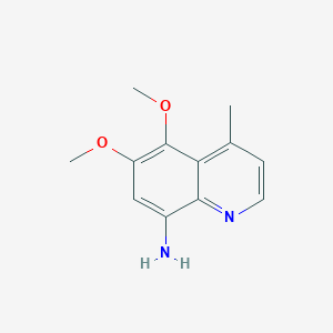 molecular formula C12H14N2O2 B187987 8-Amino-5,6-dimethoxy-4-methylquinoline CAS No. 64992-95-6