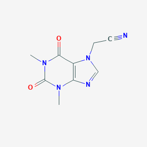 molecular formula C9H9N5O2 B187993 7H-Purine-7-acetonitrile, 1,2,3,6-tetrahydro-1,3-dimethyl-2,6-dioxo- CAS No. 39908-33-3