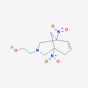 molecular formula C10H15N3O5 B188003 2-(1,5-Dinitro-3-azabicyclo[3.3.1]non-6-en-3-yl)ethanol CAS No. 268216-95-1
