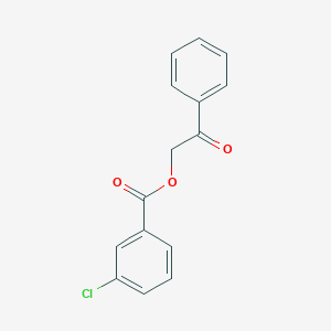 B188010 2-Oxo-2-phenylethyl 3-chlorobenzoate CAS No. 55184-84-4