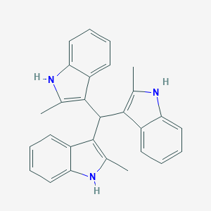 molecular formula C28H25N3 B188014 3-(Bis(2-methyl-1H-indol-3-yl)methyl)-2-methyl-1H-indole CAS No. 602-04-0