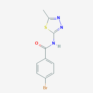 molecular formula C10H8BrN3OS B188028 4-bromo-N-(5-methyl-1,3,4-thiadiazol-2-yl)benzamide CAS No. 313531-82-7