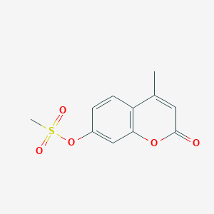 molecular formula C11H10O5S B188031 4-甲基-2-氧代-2H-香豆素-7-基甲磺酸酯 CAS No. 62113-92-2