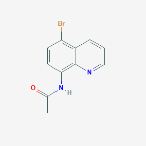 molecular formula C11H9BrN2O B188033 N-(5-溴喹啉-8-基)乙酰胺 CAS No. 99851-80-6