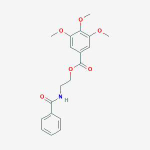 molecular formula C19H21NO6 B188042 2-Benzamidoethyl 3,4,5-trimethoxybenzoate CAS No. 4655-30-5