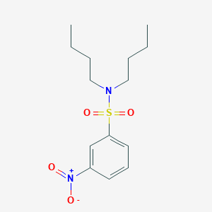 molecular formula C14H22N2O4S B188044 Benzenesulfonamide, N,N-dibutyl-3-nitro- CAS No. 89840-78-8