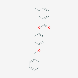 molecular formula C21H18O3 B188047 4-(Benzyloxy)phenyl 3-methylbenzoate CAS No. 5162-11-8