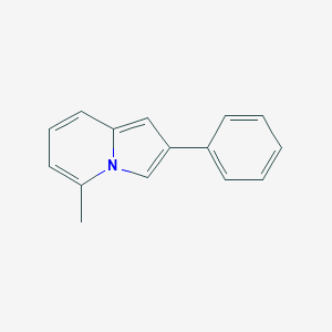 molecular formula C15H13N B188052 5-Methyl-2-phenylindolizine CAS No. 36944-99-7