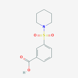 molecular formula C12H15NO4S B188054 3-(Piperidin-1-ylsulfonyl)benzoic acid CAS No. 7311-93-5