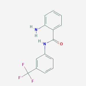 molecular formula C14H11F3N2O B188055 2-amino-N-[3-(trifluoromethyl)phenyl]benzamide CAS No. 20878-52-8