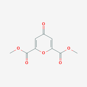 molecular formula C9H8O6 B188067 dimethyl 4-oxo-4H-pyran-2,6-dicarboxylate CAS No. 6558-96-9