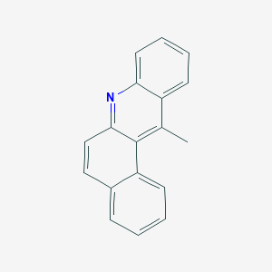 molecular formula C18H13N B188085 12-Methylbenz(a)acridine CAS No. 3340-93-0