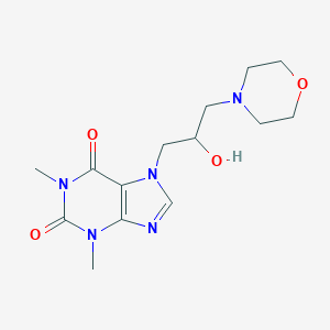 molecular formula C14H21N5O4 B188109 7-(2-Hydroxy-3-morpholinopropyl)theophylline CAS No. 5135-94-4